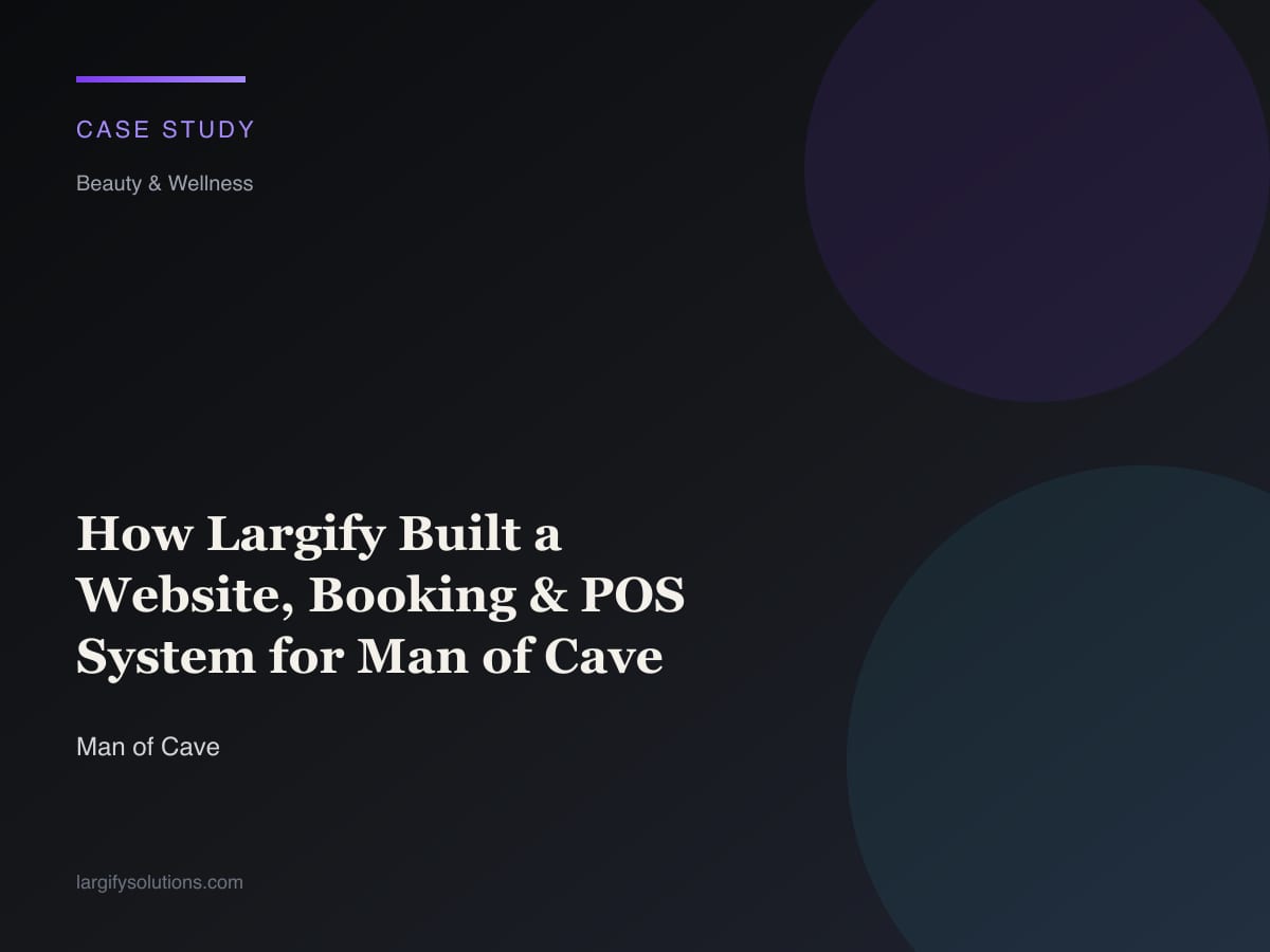 Man of Cave — Website, Booking & POS